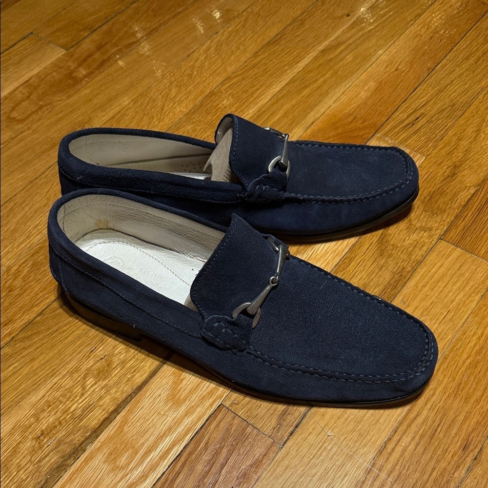 Hand Made Vero Cuoio Men's Dark Blue Leather Loafers Size 11
MADE IN ITALY 🇮🇹 - Picture 3 of 7